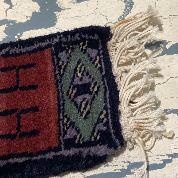 Vintage Miniature Rug - Picture 3 of 5